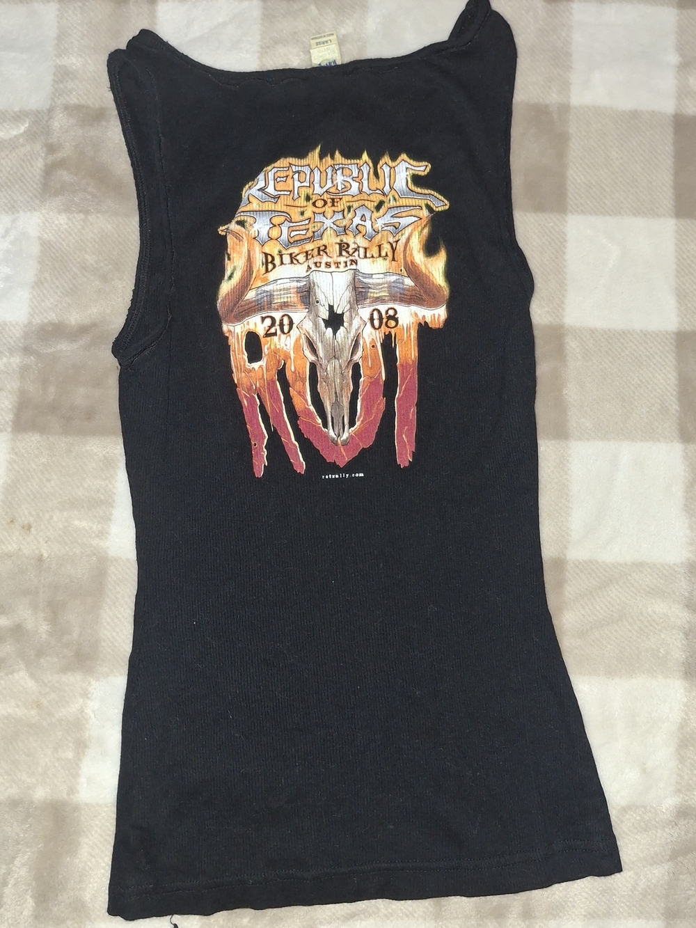 Black Ribbed Tank Top - Picture 2 of 2